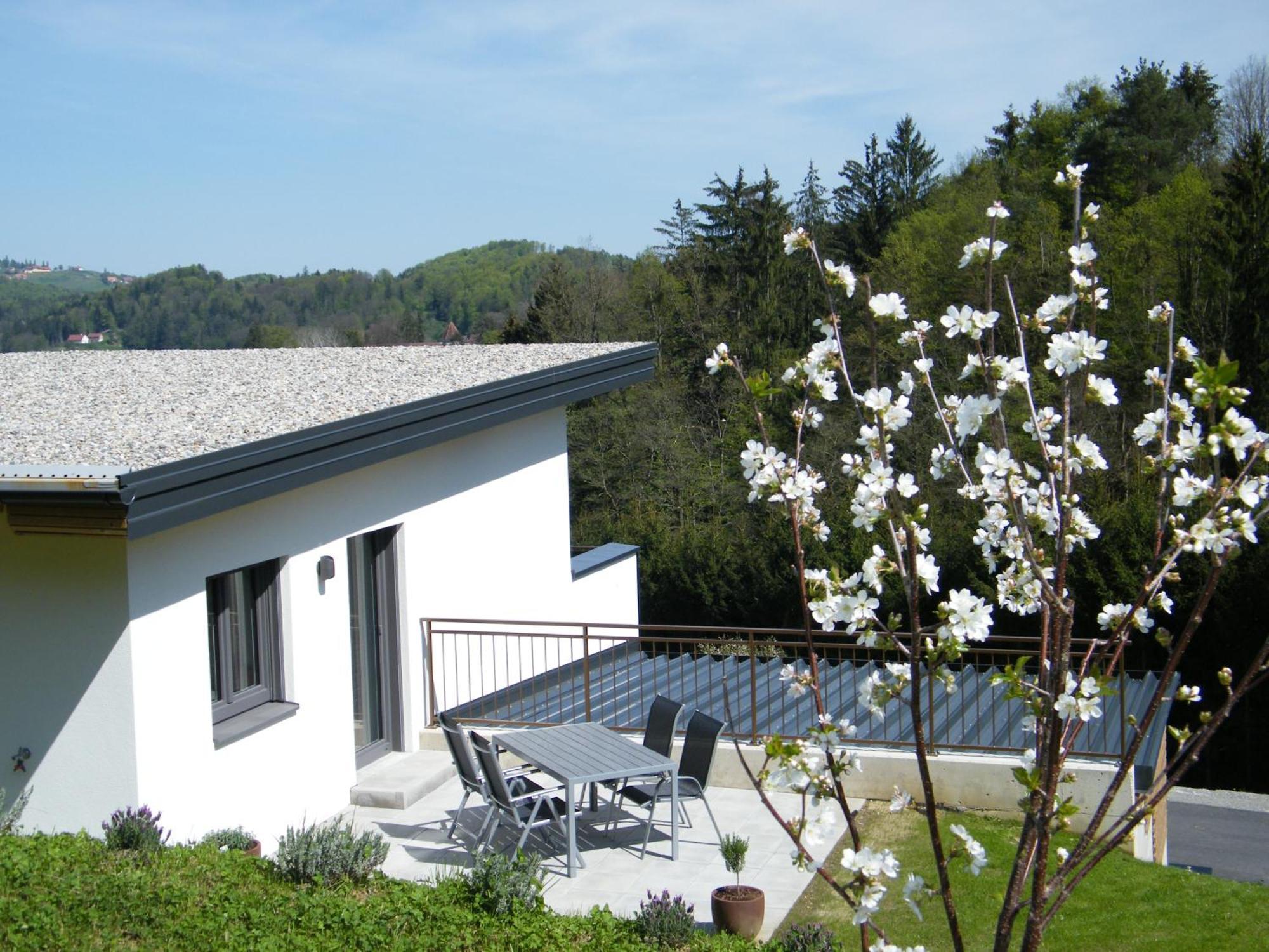 Ferienwohnung Haus Schlossbergblick Leutschach Exterior foto